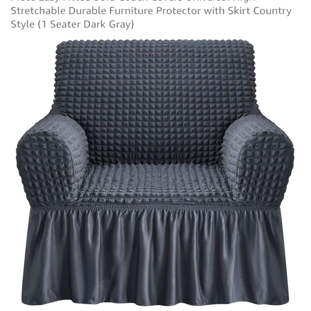 Gray Armchair Slip Cover Gray